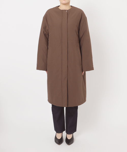 ストール付き/WEB限定》中綿ストール付きノーカラーコート（その他