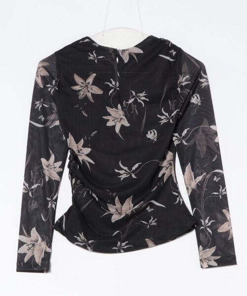 ALLSAINTS(オールセインツ)の「CAIA FLORAL MESH TOP | CAIA フローラル メッシュ トップ(その他トップス・レディース・ブラウン系その他・4/6/8/10)」の8枚目の写真