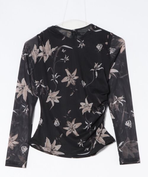 ALLSAINTS(オールセインツ)の「CAIA FLORAL MESH TOP | CAIA フローラル メッシュ トップ(その他トップス・レディース・ブラウン系その他・4/6/8/10)」の7枚目の写真