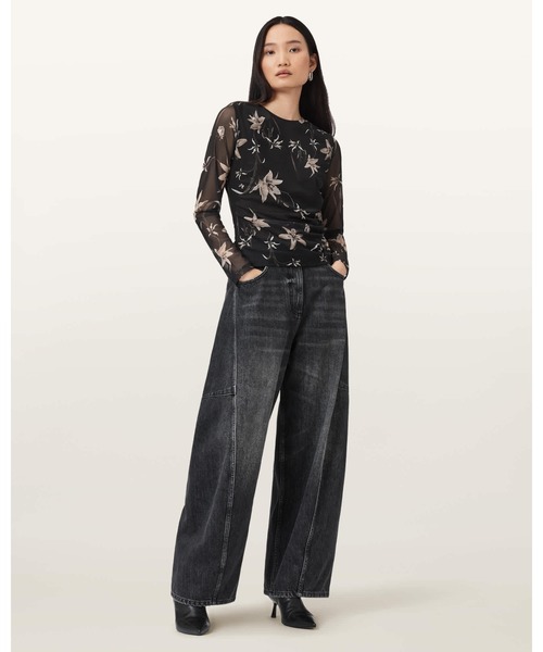 ALLSAINTS(オールセインツ)の「CAIA FLORAL MESH TOP | CAIA フローラル メッシュ トップ(その他トップス・レディース・ブラウン系その他・4/6/8/10)」の5枚目の写真