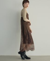 kivi | レース切り替えサテンOP(ワンピース)