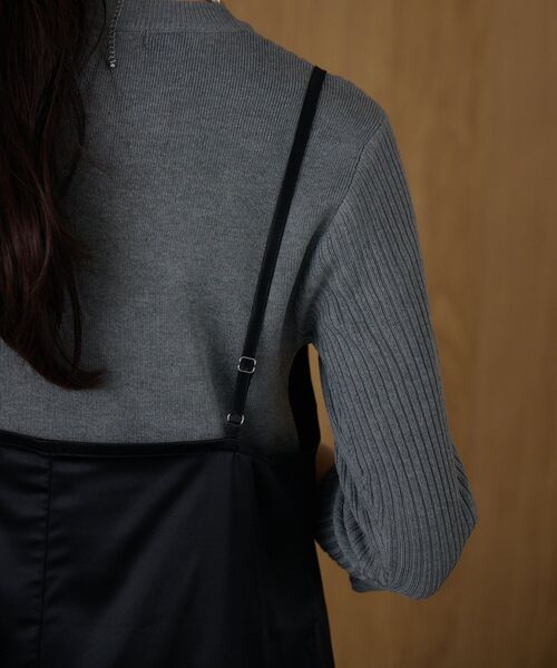 kivi（キヴィ）の「レース切り替えサテンOP（ワンピース・レディース・ブラウン/ブラック・FREE）」の13枚目の写真