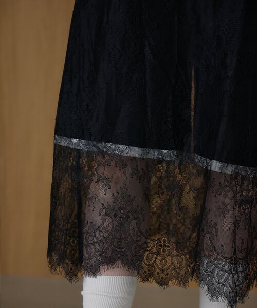 kivi（キヴィ）の「レース切り替えサテンOP（ワンピース・レディース・ブラウン/ブラック・FREE）」の14枚目の写真