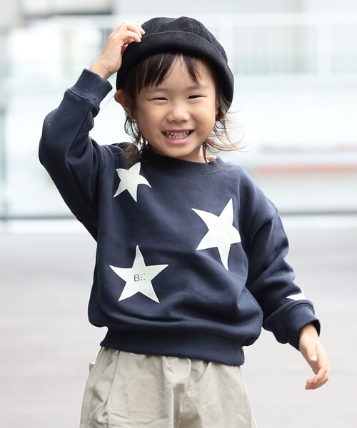 セール】星 フロッキー スウェット プルオーバー 2025FW（90～150cm