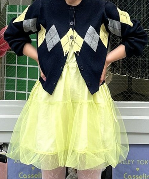 Alley Tokyo(アリートーキョー)の「マルチウェイ過ぎるチュールコルセットワンピ(ワンピース・レディース・オフホワイト/ブルー/イエロー/ピンク・FREE)」の3枚目の写真