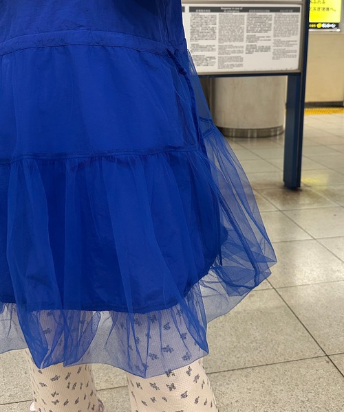 Alley Tokyo(アリートーキョー)の「マルチウェイ過ぎるチュールコルセットワンピ(ワンピース・レディース・オフホワイト/ブルー/イエロー/ピンク・FREE)」の9枚目の写真