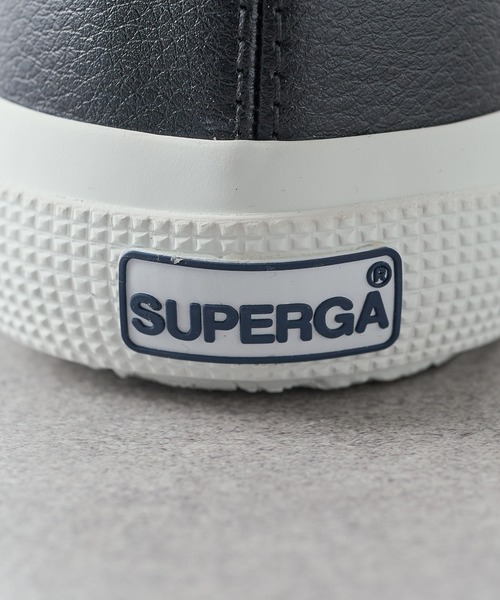 SUPERGA(スペルガ)の「【SUPERGA】3750 VEGAN TUMB MATERIAL LEATHER(スニーカー・レディース・ブラック/ホワイト・36/37/38/39)」の4枚目の写真