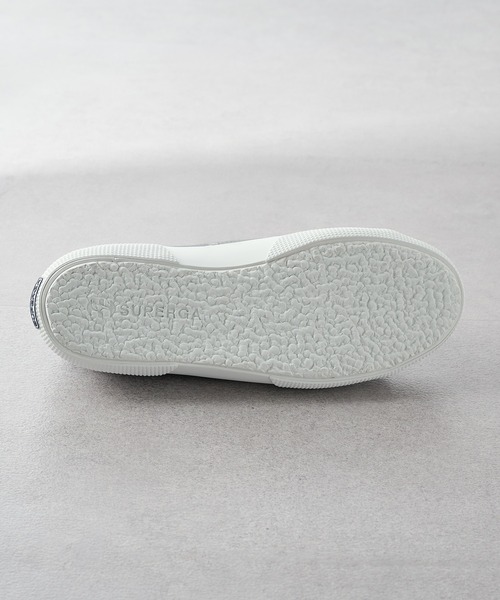 SUPERGA(スペルガ)の「【SUPERGA】3750 VEGAN TUMB MATERIAL LEATHER(スニーカー・レディース・ブラック/ホワイト・36/37/38/39)」の3枚目の写真