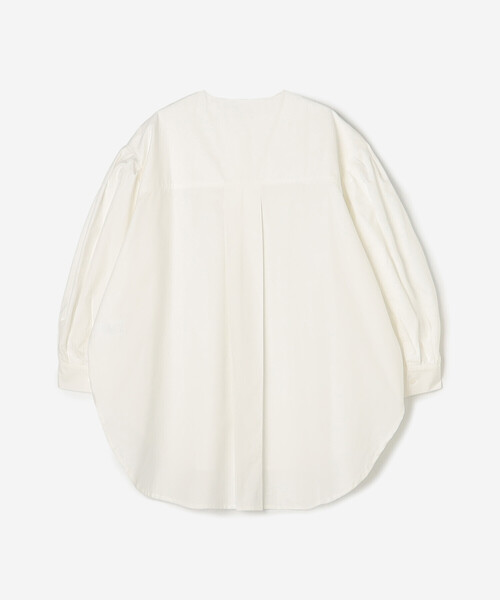 Bshop（ビショップ）の「eunoia | パフスリーブ オーバーサイズシャツ WOMEN（シャツ/ブラウス・レディース・ブラック/ホワイト・ONE）」の4枚目の写真