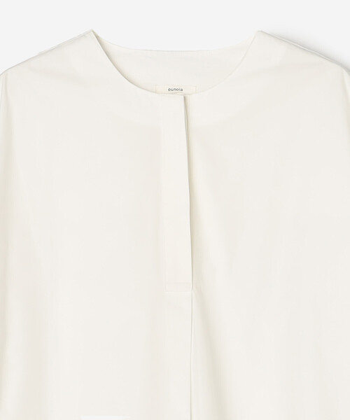 Bshop（ビショップ）の「eunoia | パフスリーブ オーバーサイズシャツ WOMEN（シャツ/ブラウス・レディース・ブラック/ホワイト・ONE）」の5枚目の写真