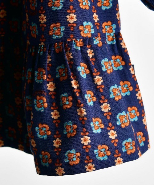 moimoln（モイモルン）の「デリアフラワーワンピース（ワンピース・キッズ・ネイビー・80ｃｍ/90cm/100cm/110cm/120cm）」の7枚目の写真