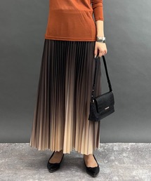 NICOLE white | グラデーションプリーツスカート(スカート)