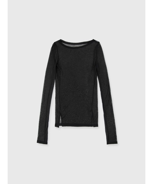 シアーロングスリーブT シャツ（Tシャツ/カットソー）｜anuans（ア