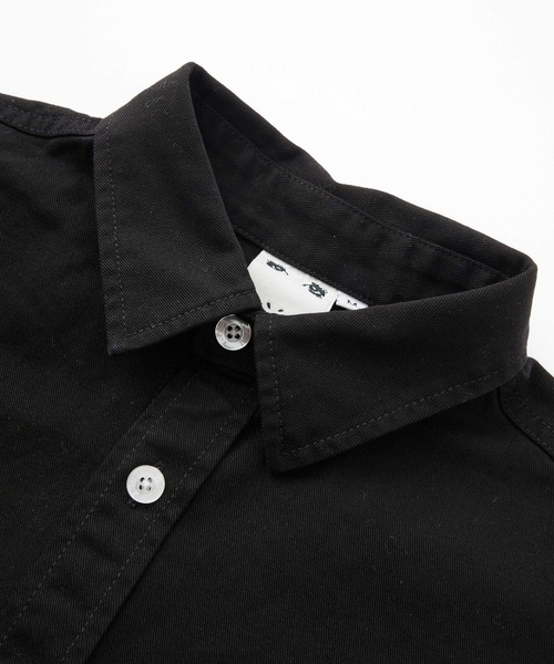 X-girl（エックスガール）の「TONAL FACE L/S SHIRT（シャツ/ブラウス・レディース・ブラック/ブラウン/ライトパープル・S/M）」の5枚目の写真