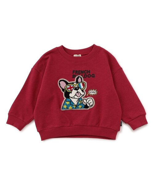 F.O.KIDS（エフオーキッズ）の「【ジュニア対応】3柄サガラ刺繍トレーナー（スウェット・キッズ・ブラック/レッド/キナリ・80/90/100/110/120/130/140）」の3枚目の写真