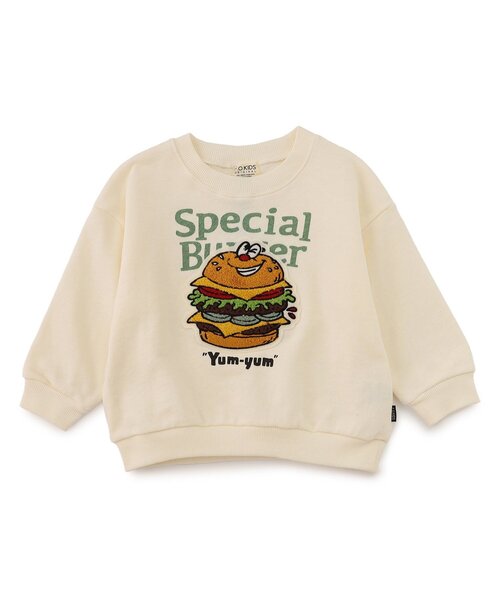 F.O.KIDS（エフオーキッズ）の「【ジュニア対応】3柄サガラ刺繍トレーナー（スウェット・キッズ・ブラック/レッド/キナリ・80/90/100/110/120/130/140）」の2枚目の写真