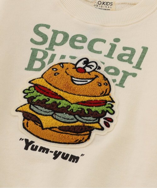 F.O.KIDS（エフオーキッズ）の「【ジュニア対応】3柄サガラ刺繍トレーナー（スウェット・キッズ・ブラック/レッド/キナリ・80/90/100/110/120/130/140）」の11枚目の写真