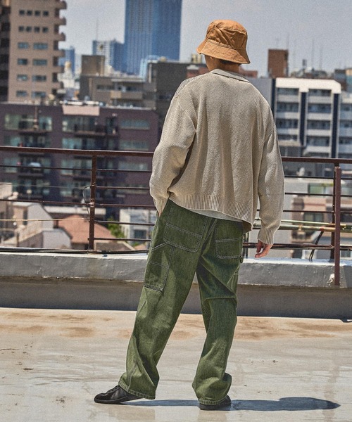 niko and...（ニコアンド）の「クロシェ切り替えニットカーディガン（カーディガン/ボレロ・メンズ・ブラウン/ブラック/アイボリー・MEDIUM/LARGE）」の6枚目の写真