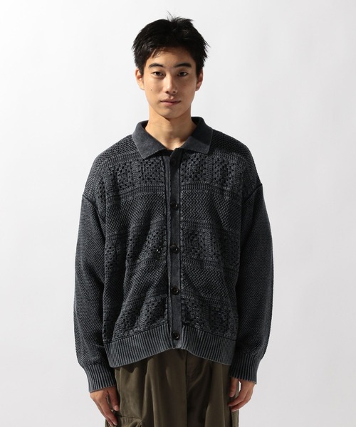 niko and...（ニコアンド）の「クロシェ切り替えニットカーディガン（カーディガン/ボレロ・メンズ・ブラウン/ブラック/アイボリー・MEDIUM/LARGE）」の20枚目の写真