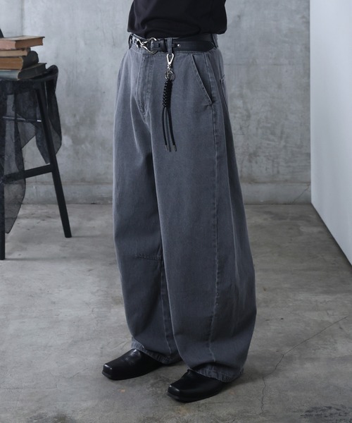 Confirm（コンファーム）の「AW リジット / ワンウォッシュ バレルレッグ リベットデニムパンツ ユニセックス 【Confirm】（デニムパンツ・メンズ・グレー/ブラック/インディゴブルー・M/L）」の9枚目の写真