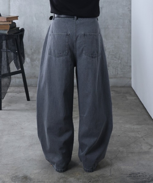 Confirm（コンファーム）の「AW リジット / ワンウォッシュ バレルレッグ リベットデニムパンツ ユニセックス 【Confirm】（デニムパンツ・メンズ・グレー/ブラック/インディゴブルー・M/L）」の10枚目の写真