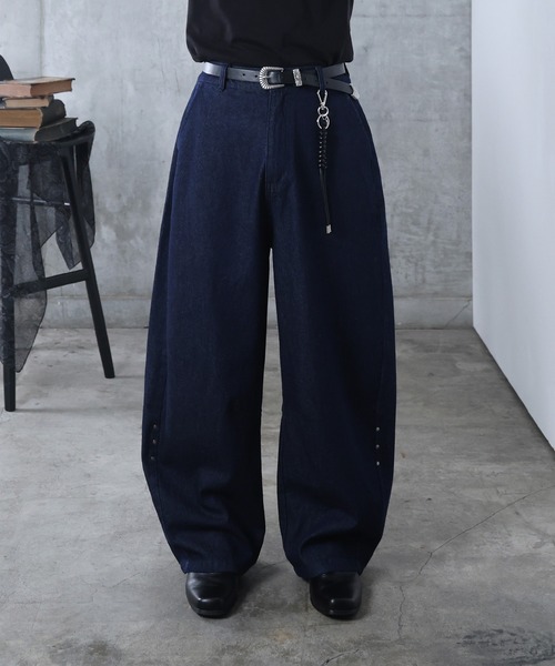 Confirm（コンファーム）の「AW リジット / ワンウォッシュ バレルレッグ リベットデニムパンツ ユニセックス 【Confirm】（デニムパンツ・メンズ・グレー/ブラック/インディゴブルー・M/L）」の11枚目の写真