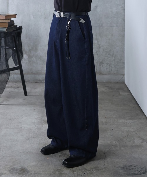 Confirm（コンファーム）の「AW リジット / ワンウォッシュ バレルレッグ リベットデニムパンツ ユニセックス 【Confirm】（デニムパンツ・メンズ・グレー/ブラック/インディゴブルー・M/L）」の12枚目の写真