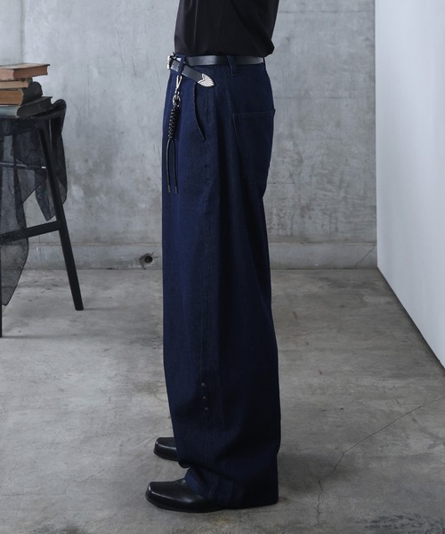 Confirm（コンファーム）の「AW リジット / ワンウォッシュ バレルレッグ リベットデニムパンツ ユニセックス 【Confirm】（デニムパンツ・メンズ・グレー/ブラック/インディゴブルー・M/L）」の13枚目の写真