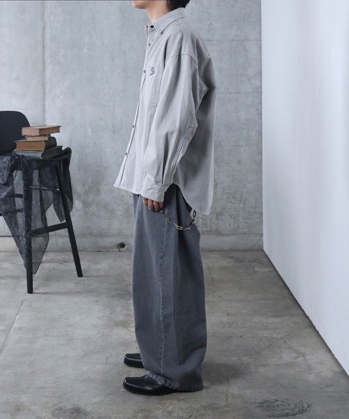 Confirm（コンファーム）の「AW リジット / ワンウォッシュ バレルレッグ リベットデニムパンツ ユニセックス 【Confirm】（デニムパンツ・メンズ・グレー/ブラック/インディゴブルー・M/L）」の18枚目の写真