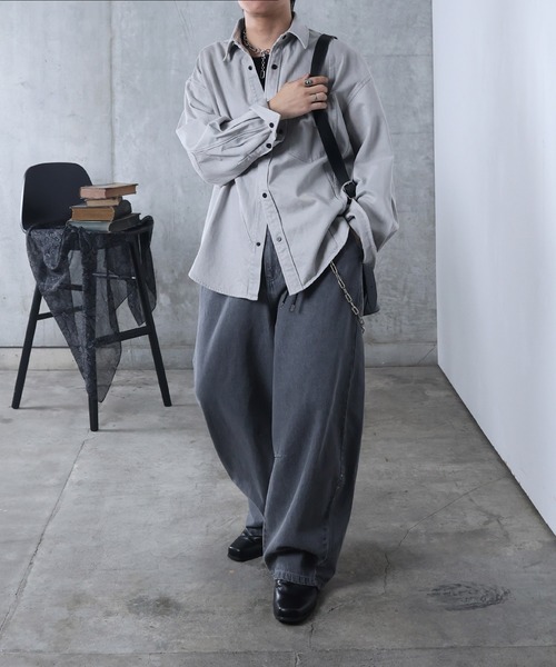 Confirm（コンファーム）の「AW リジット / ワンウォッシュ バレルレッグ リベットデニムパンツ ユニセックス 【Confirm】（デニムパンツ・メンズ・グレー/ブラック/インディゴブルー・M/L）」の20枚目の写真