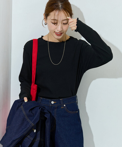 セール】限定展開 Ginger メロー ロング スリーブ トップス（Tシャツ