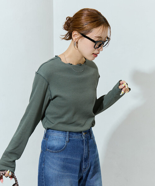 【美品】spooks ロングスリーブトップス 限定展開 Ginger メロー ロング スリーブ トップス（Tシャツ