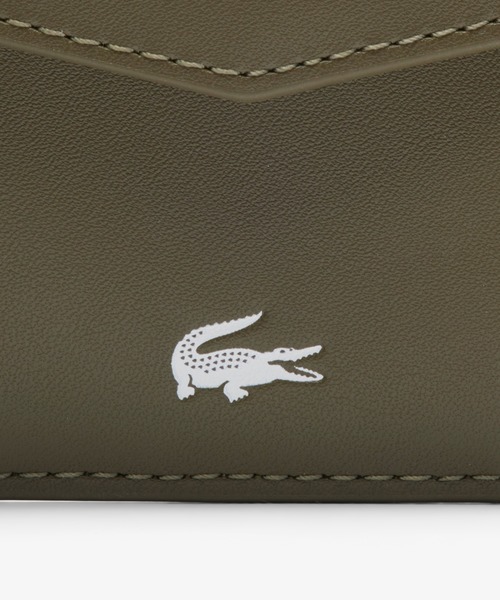 LACOSTE（ラコステ）の「オシアン グレインレザー2つ折りウォレット（財布・メンズ・ブラック/モスグリーン・FREE）」の7枚目の写真