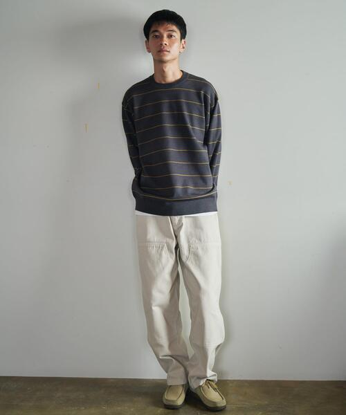 URBAN RESEARCH DOORS（アーバンリサーチドアーズ）の「『仁村紗和さん着用』『UR TECH 200日ニット』クルーネック（ニット/セーター・メンズ・チャコールグレー/オフホワイト/グレー系その他/ホワイト系その他/ブラウン・MEDIUM/LARGE/X-LARGE）」の10枚目の写真