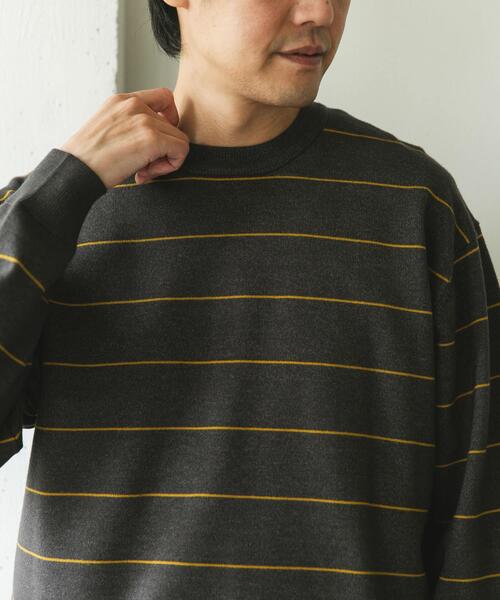 URBAN RESEARCH DOORS（アーバンリサーチドアーズ）の「『仁村紗和さん着用』『UR TECH 200日ニット』クルーネック（ニット/セーター・メンズ・チャコールグレー/オフホワイト/グレー系その他/ホワイト系その他/ブラウン・MEDIUM/LARGE/X-LARGE）」の15枚目の写真