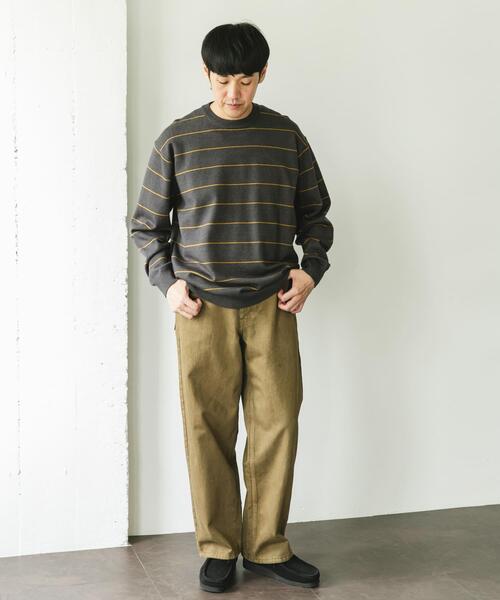 URBAN RESEARCH DOORS（アーバンリサーチドアーズ）の「『仁村紗和さん着用』『UR TECH 200日ニット』クルーネック（ニット/セーター・メンズ・チャコールグレー/オフホワイト/グレー系その他/ホワイト系その他/ブラウン・MEDIUM/LARGE/X-LARGE）」の17枚目の写真