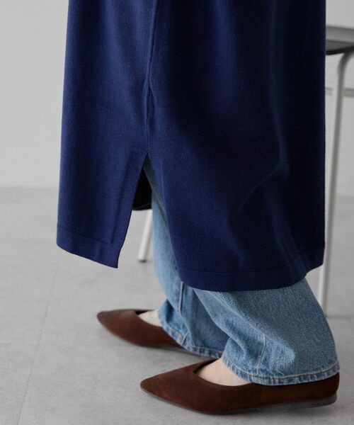 AMERICAN HOLIC（アメリカンホリック）の「バイパチボックスニットワンピース（ワンピース・レディース・ブラック/杢グレー/ネイビー・M/L）」の9枚目の写真