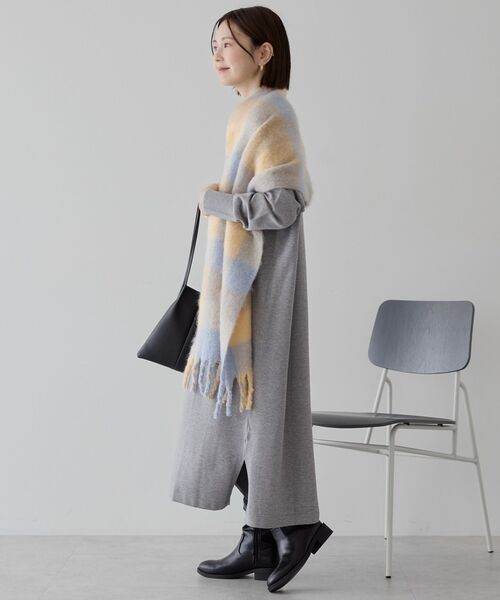 AMERICAN HOLIC（アメリカンホリック）の「バイパチボックスニットワンピース（ワンピース・レディース・ブラック/杢グレー/ネイビー・M/L）」の15枚目の写真