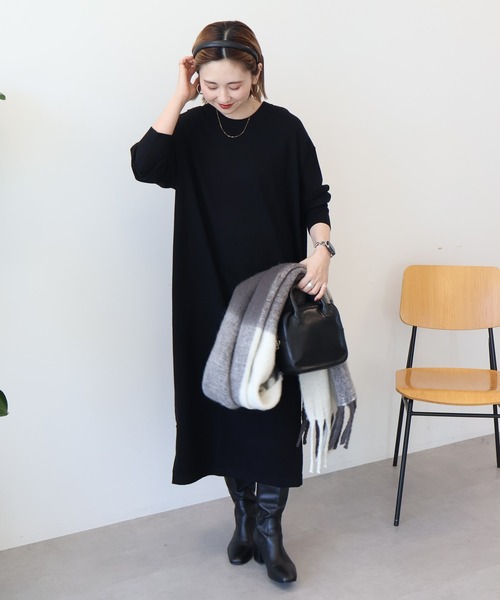 バイパチボックスニットワンピース（ワンピース）｜AMERICAN