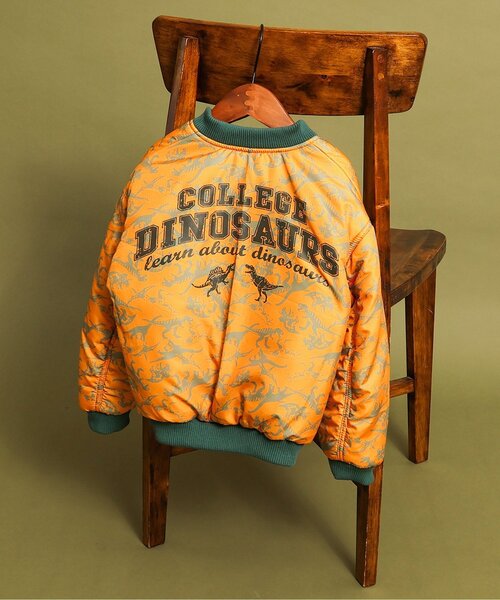 BREEZE(ブリーズ)の「【2WAY】リバーシブルダイナソーMA-1(MA-1・キッズ・カーキ・90/100/120/140)」の6枚目の写真