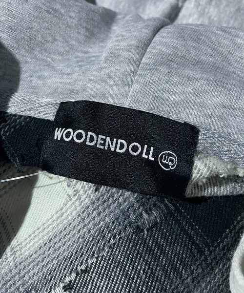 WOODENDOLL（ウッディンドール）の「WOODENDOLL オンブレチェック 長袖シャツ フード メンズ レディース ダメージ加工（シャツ/ブラウス・メンズ・ブラック/ベージュ・M/L）」の22枚目の写真