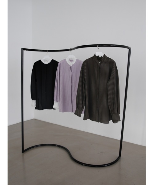 Katrin TOKYO(カトリーントーキョー)の「frill tunic shirt(シャツ/ブラウス・レディース・ブラウン系/モーブ系/チェック・FREE/XS)」の5枚目の写真