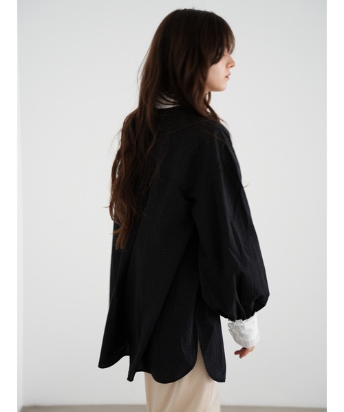 Katrin TOKYO(カトリーントーキョー)の「frill tunic shirt(シャツ/ブラウス・レディース・ブラウン系/モーブ系/チェック・FREE/XS)」の13枚目の写真