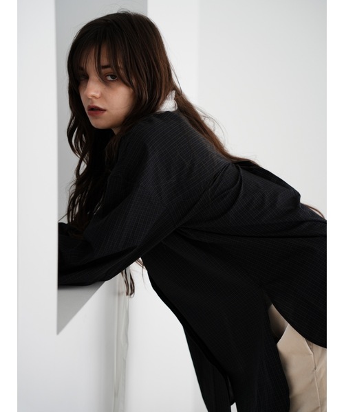 Katrin TOKYO(カトリーントーキョー)の「frill tunic shirt(シャツ/ブラウス・レディース・ブラウン系/モーブ系/チェック・FREE/XS)」の16枚目の写真