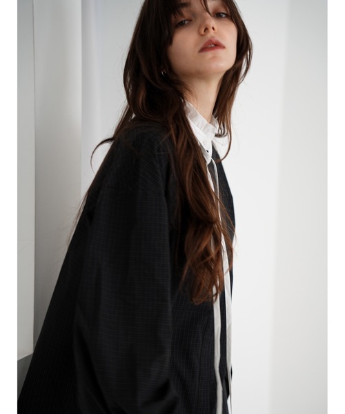 Katrin TOKYO(カトリーントーキョー)の「frill tunic shirt(シャツ/ブラウス・レディース・ブラウン系/モーブ系/チェック・FREE/XS)」の17枚目の写真