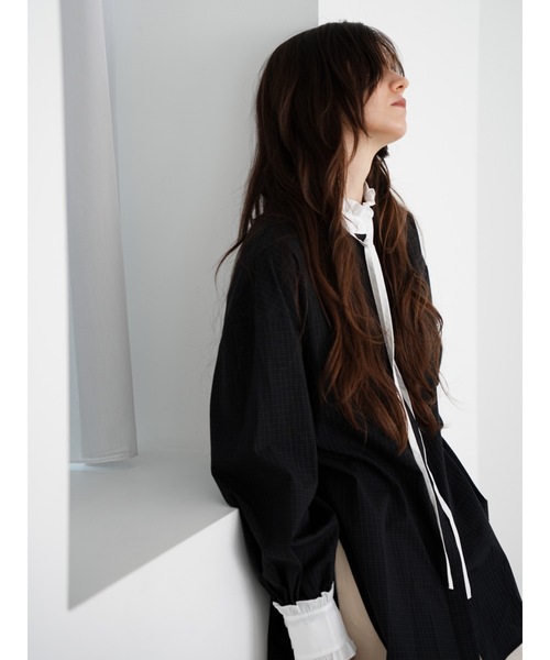 Katrin TOKYO(カトリーントーキョー)の「frill tunic shirt(シャツ/ブラウス・レディース・ブラウン系/モーブ系/チェック・FREE/XS)」の20枚目の写真