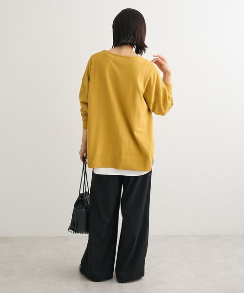 Green　Parks（グリーンパークス）の「アンチピリングゆるzipカーディガン（カーディガン/ボレロ・レディース・ブラック/ライトベージュ/グリーン系その他3・FREE）」の9枚目の写真