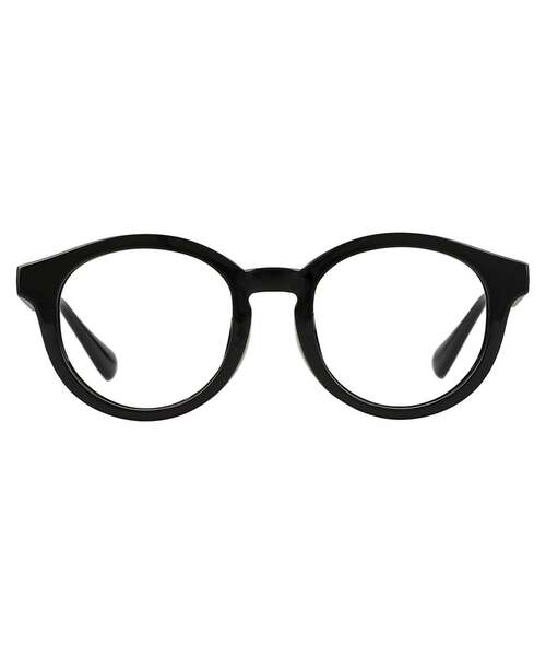 SUNCUTGlasses/UV100%CUT ボストン型 クリアレンズ サングラス ｜太縁