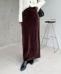 CAPRICIEUX LE'MAGE | 【低身長サイズあり】ベロアIラインスカート(スカート)