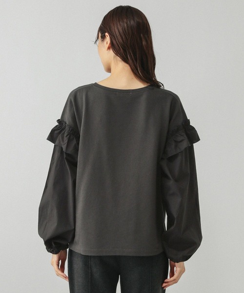 GLOBAL WORK（グローバルワーク）の「フリルプリントスウェットプルオーバー/599584（スウェット・レディース・オフホワイト/ダークグレー/ライトグレー・MEDIUM/LARGE）」の19枚目の写真